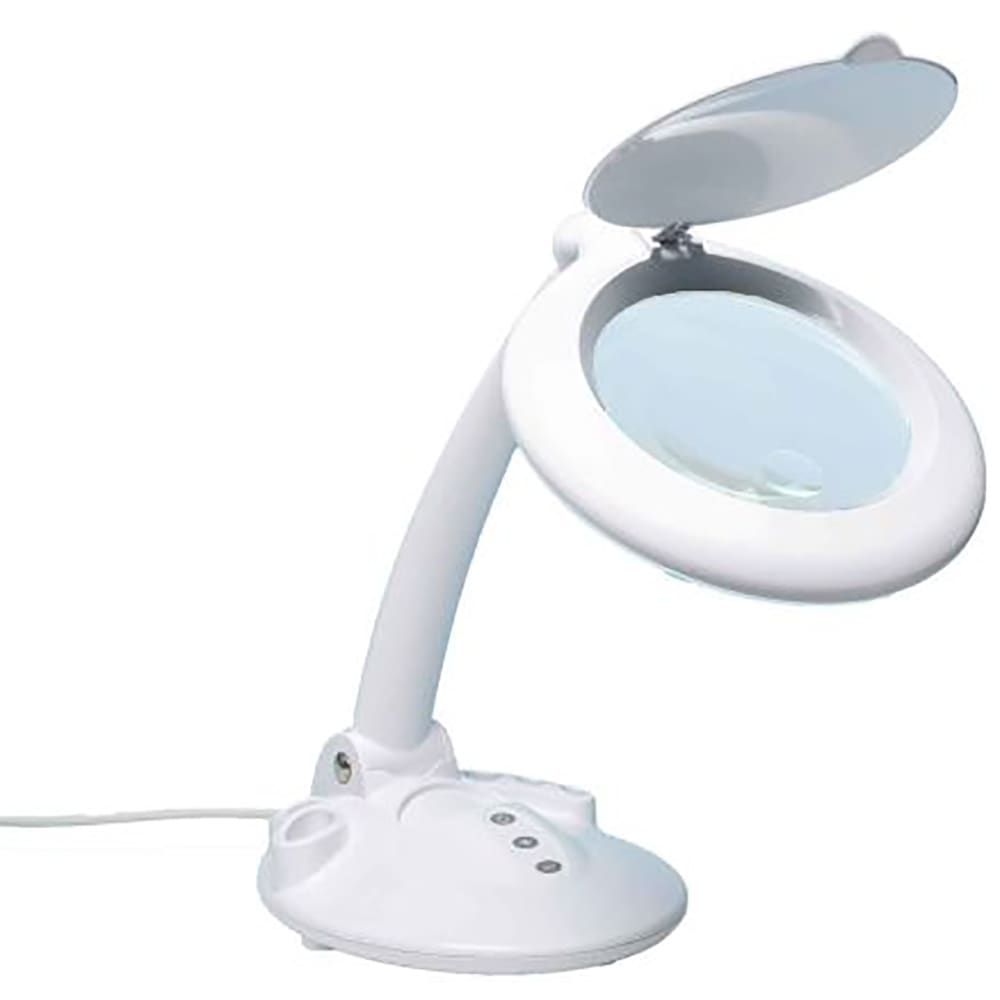 RS PRO - 2017942 - LED Magnifier Table Lamp Organizer Base, 11W, 3 dpt ...