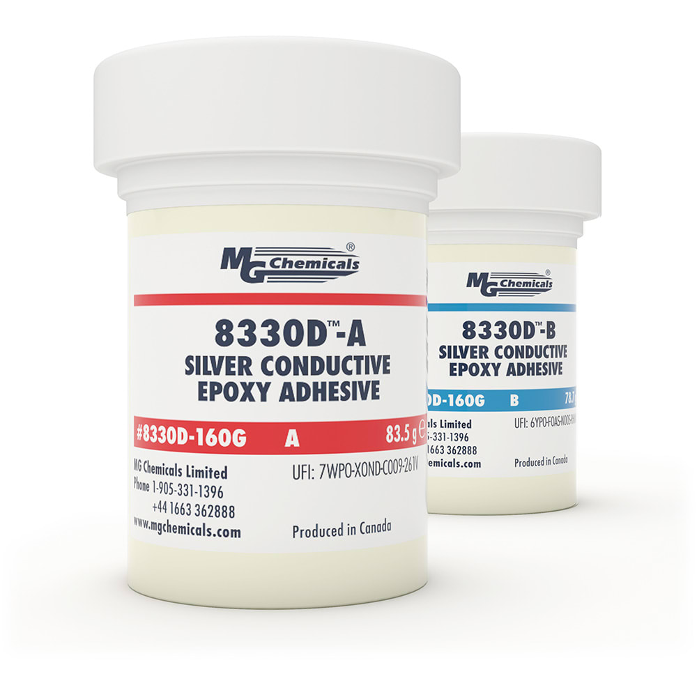 MG Chemicals 8330D160G Silver Conductive Epoxy Adhesive, 2 Part