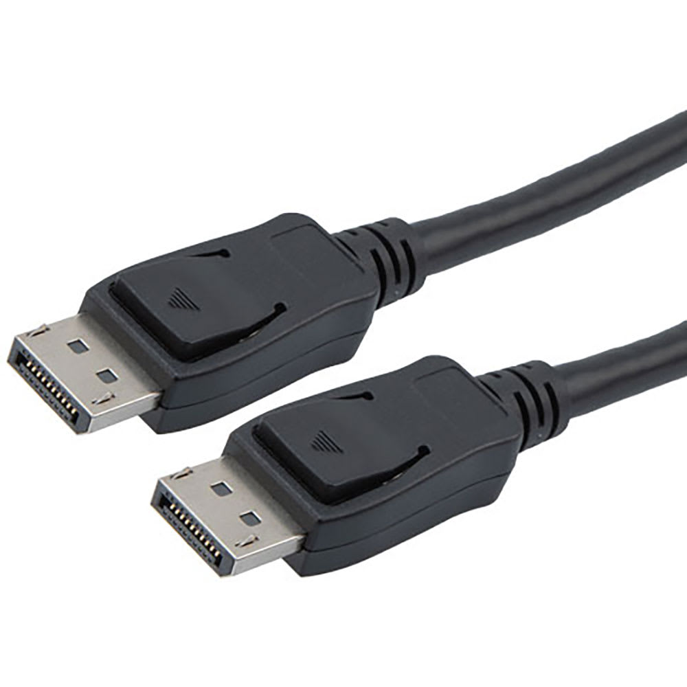 L-com - DP20P-MM-BLK-2M - DisplayPort Digital Audio Video Cable ...