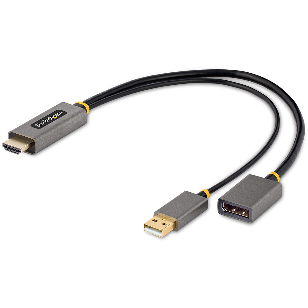 StarTech.com 1ft (30cm) HDMI to DisplayPort Adapter, 4K 60Hz HDR HDMI