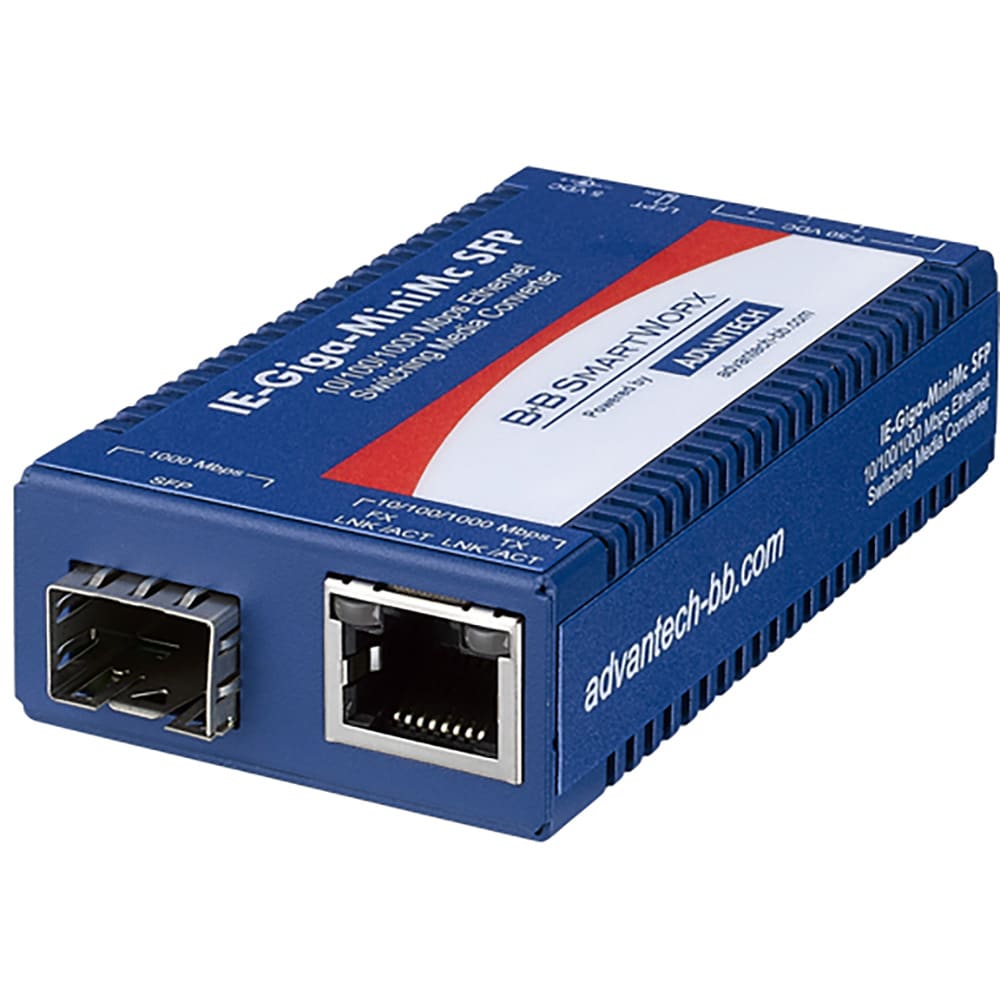 Advantech - IMC-370I-SFP-B - Fiber Media Conversion, IE-Giga-MiniMc ...