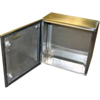 Enclosure; Box-Lid; Stainless Steel; Natural; 9.84x7.87x5.91 In; NEMA13; SNB Series