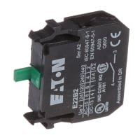 Eaton - Cutler Hammer E22B2 Switch Part, Contact Block, 1 N, 22.5mm, Watertight, Screw Terminal, E22 Series