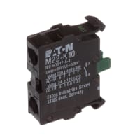 Eaton - Cutler Hammer M22-K10 Contact Block For Non-Illum Pushbutton, Screw Term, Flush, Rmq-Titan M22 Series