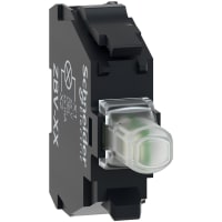 Schneider Electric ZBVBG1 Electric Light Block, LED, White, 24-120V, Screw, Harmony XB4 Series