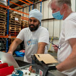 Workers at the Washing Machine Project