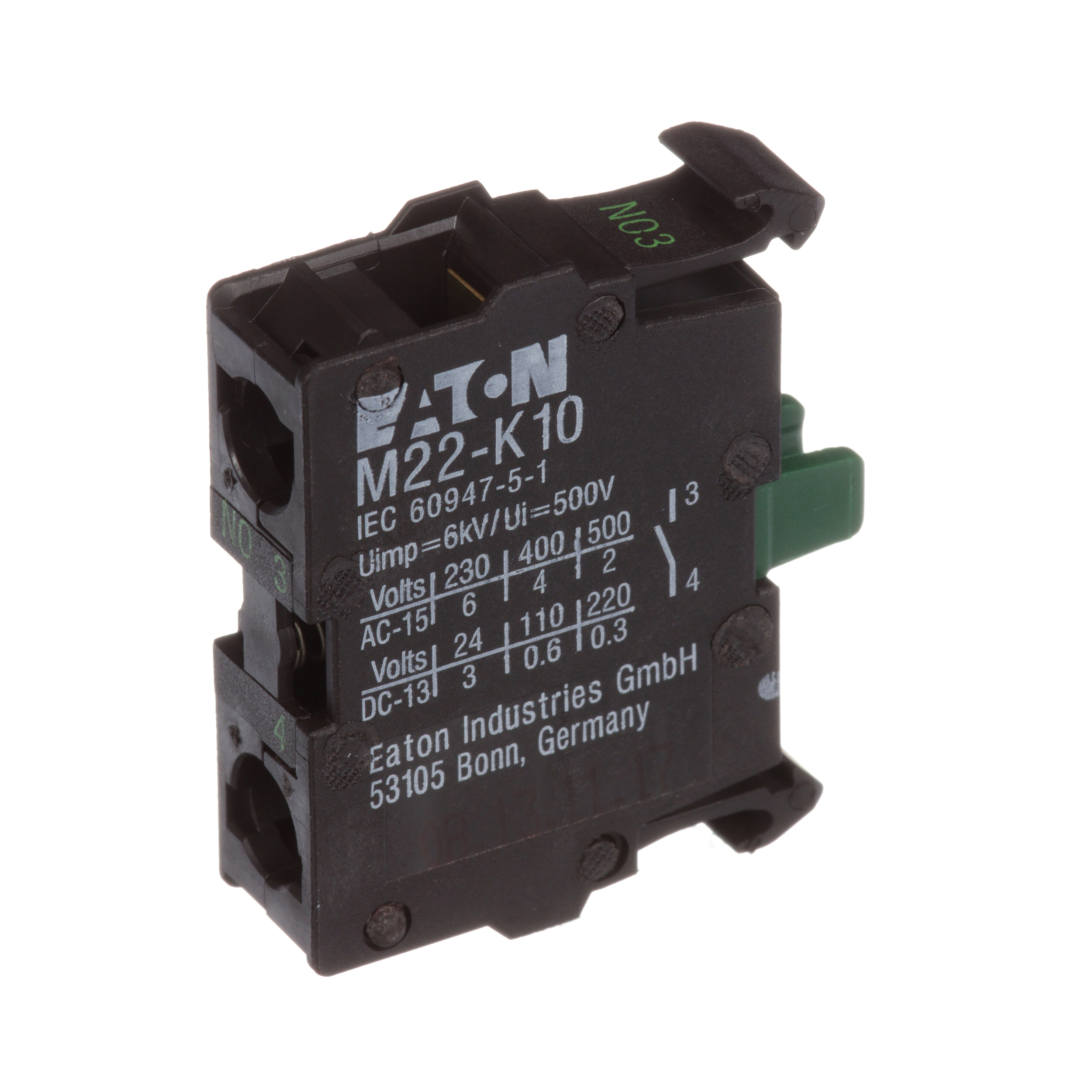 ＯＭＴ Eaton - Cutler Hammer M22-K10 Contact Block For Non-Illum