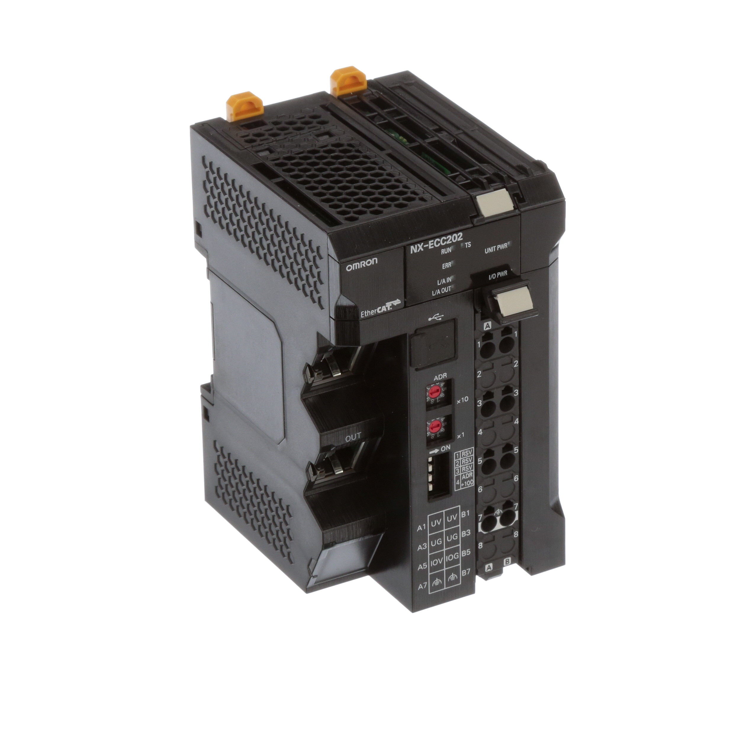 新品 ◆送料無料◆ OMRON オムロン NX-ECC202 Omron Automation NX-ECC202 PLC Expansion Module, EtherCAT