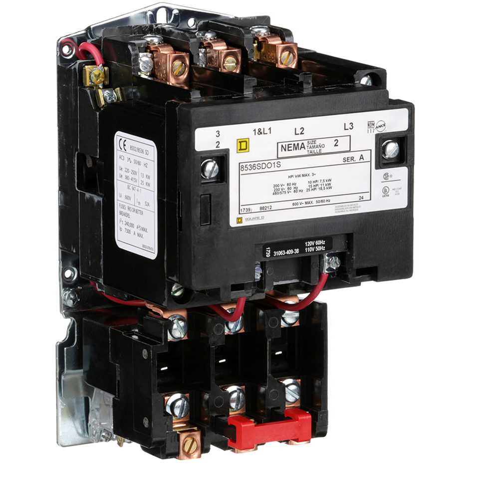 Square D 8536SDO1V02S Type S 25 Hp Non-Reversing Starter Square D 8536SDO1V02S Type S 25 Hp Non-Reversing Starter