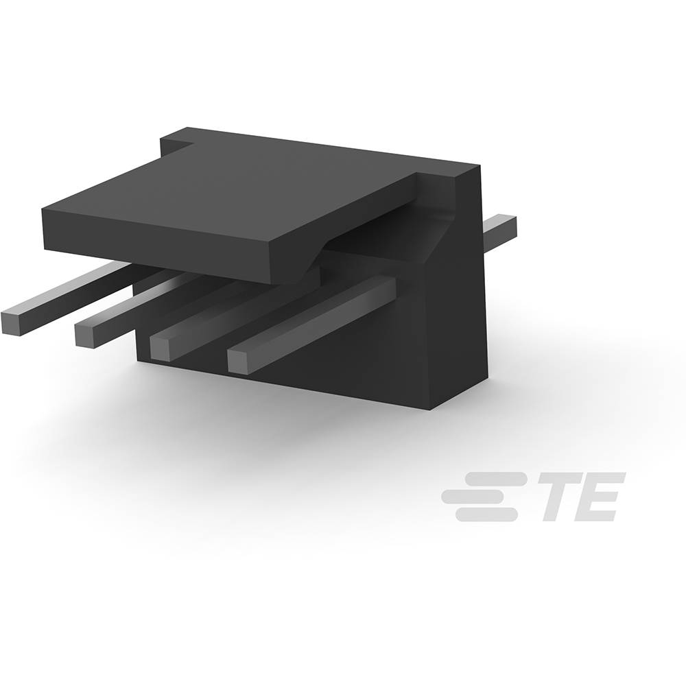 TE Connectivity 3-640443-4 Connector Closed End 4 0.100 in