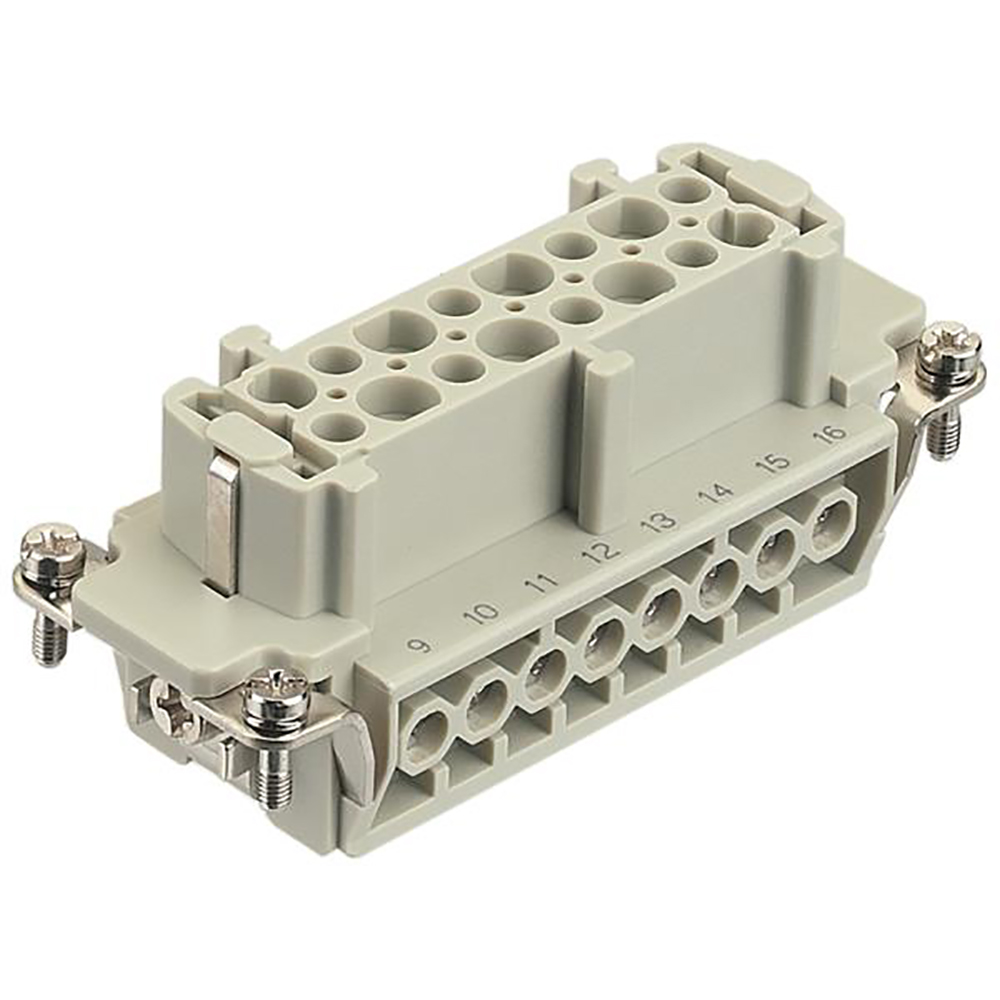 HARTING 09330162701 Rectangular Socket Insert, 16+PE, 14
