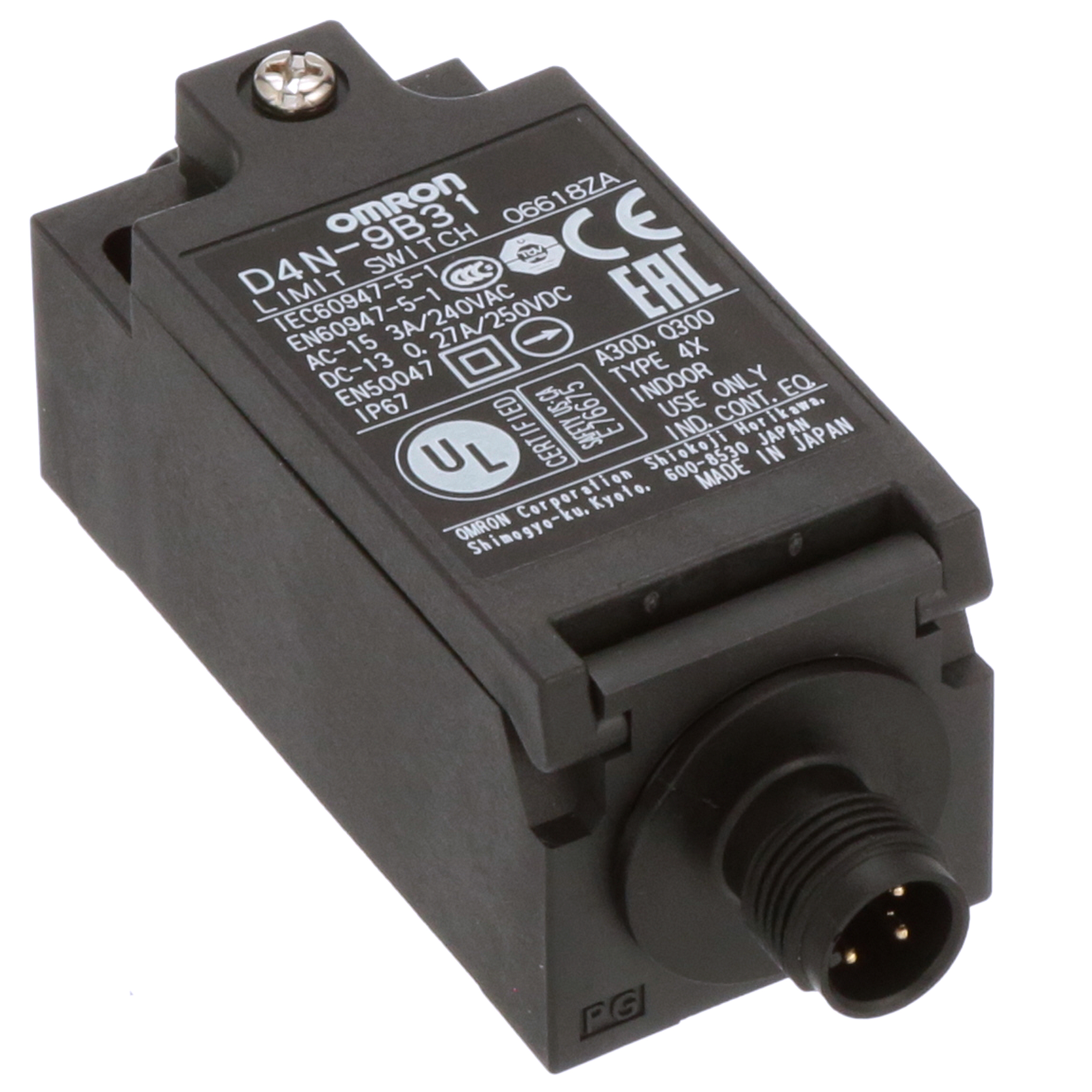 Omron Automation D4N-9B31 Snap Action Limit Switch,2NC, On