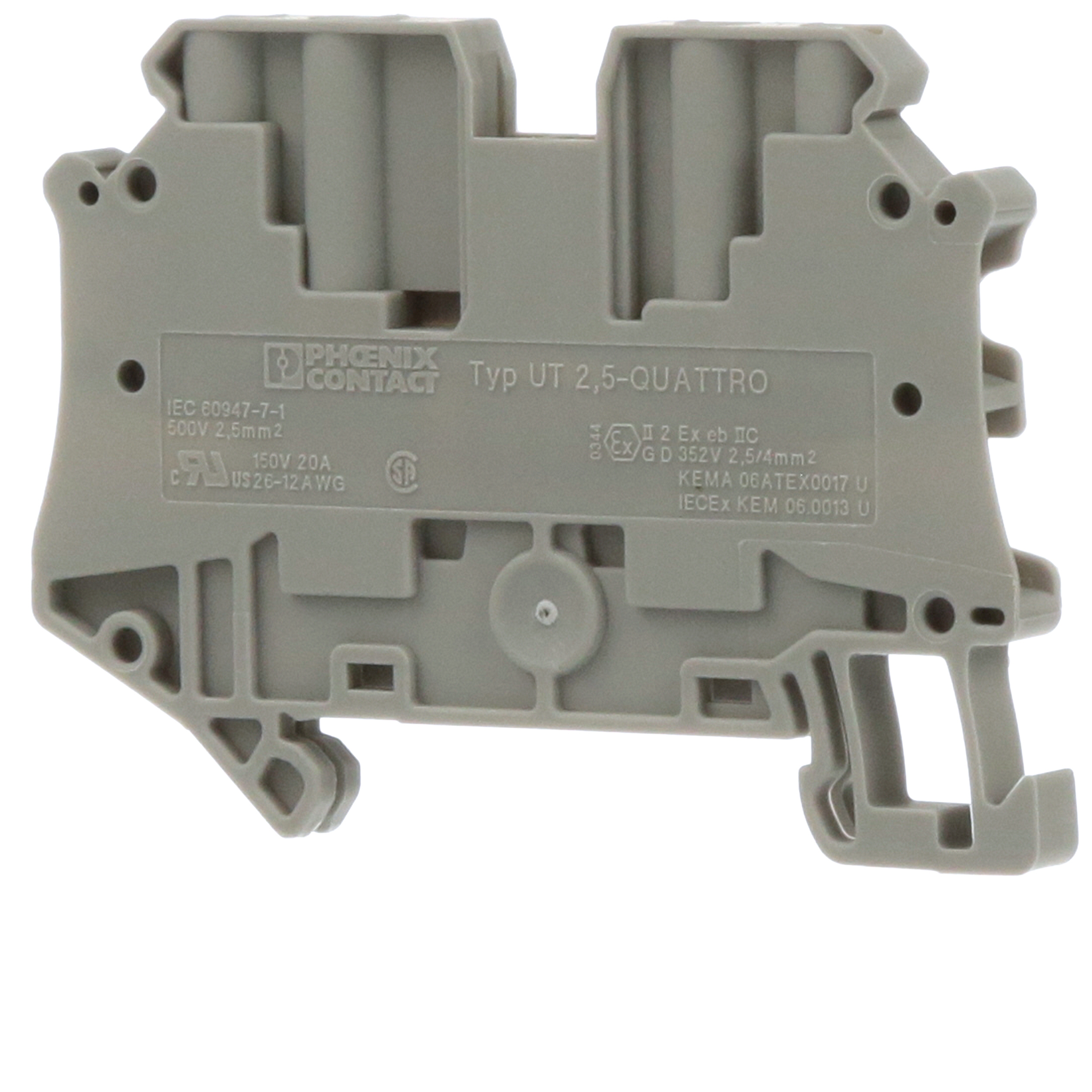 Phoenix Contact 3044542 Conn Term Blk DIN Rail Feed Thru