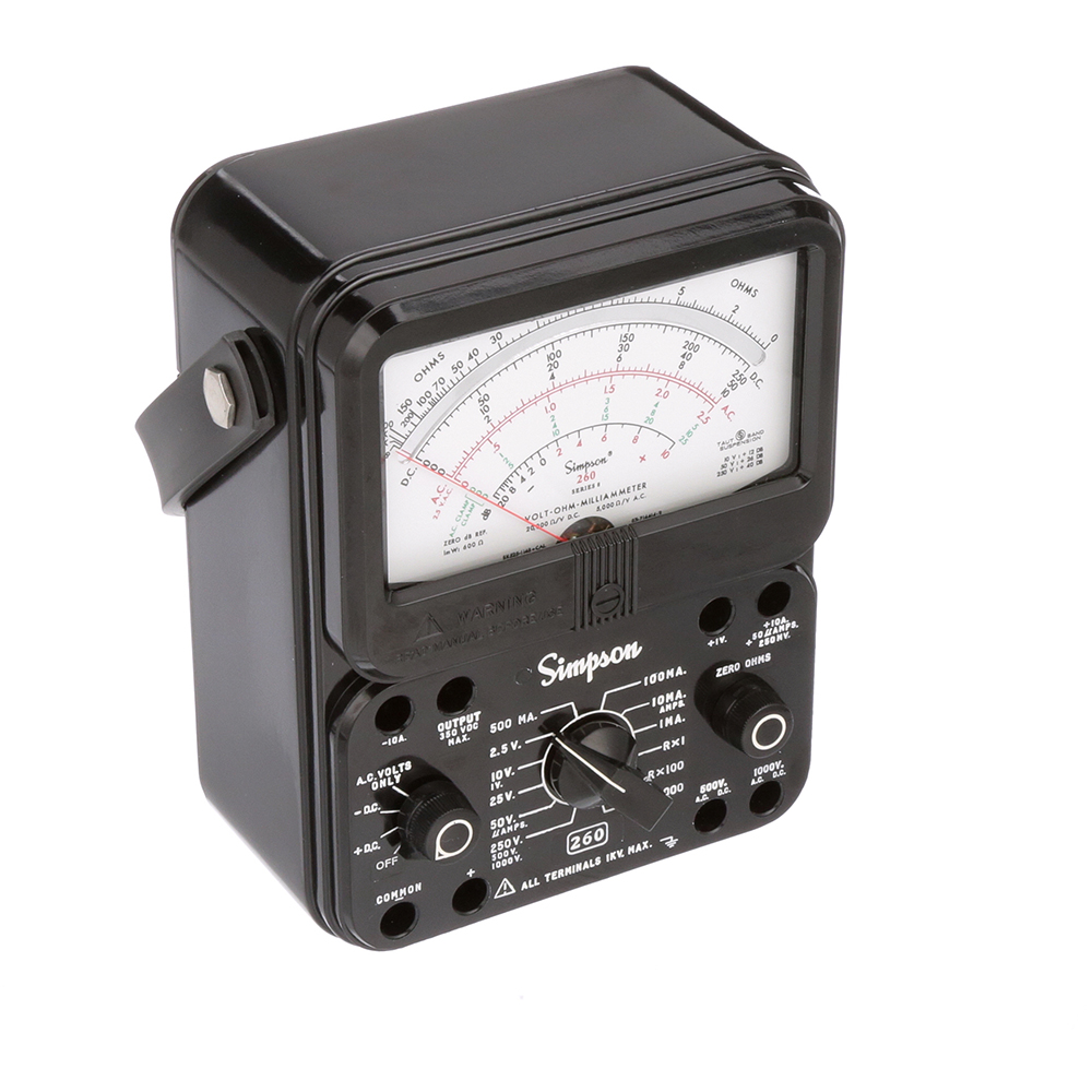 Simpson 260-8 12388 Milliammeter 0 To 1000 VDC Voltage Range