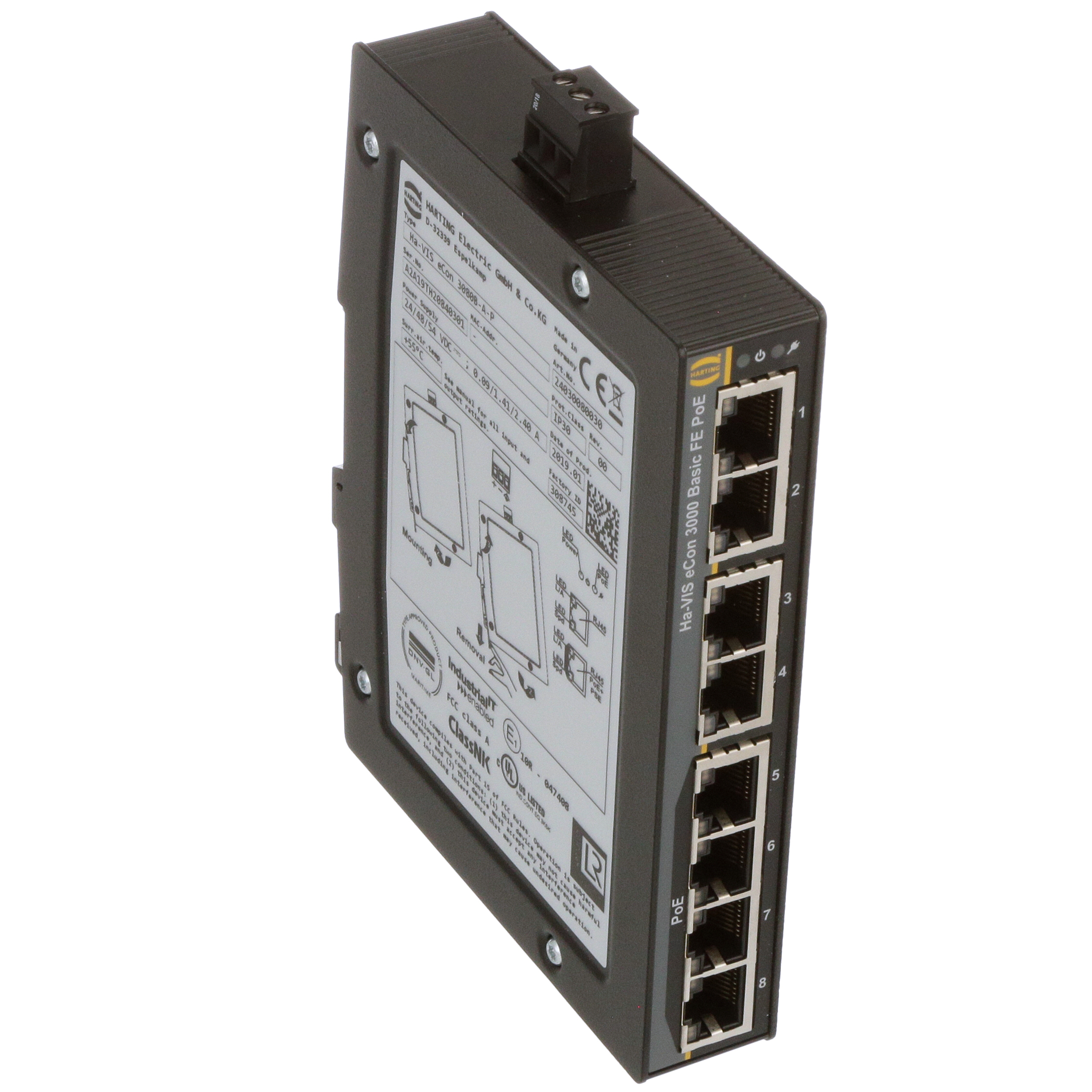 Moxa EDS-316 Ethernet Switch, Unmanaged, 16 Port, Broadcast