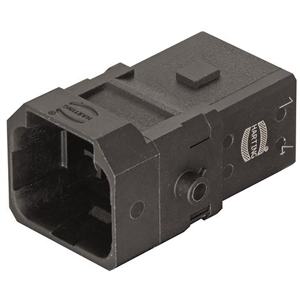 HARTING 09100053001 Rectangular Connector Insert, Wt 9.00 g, Male, 5 Contacts, Han 1A Series