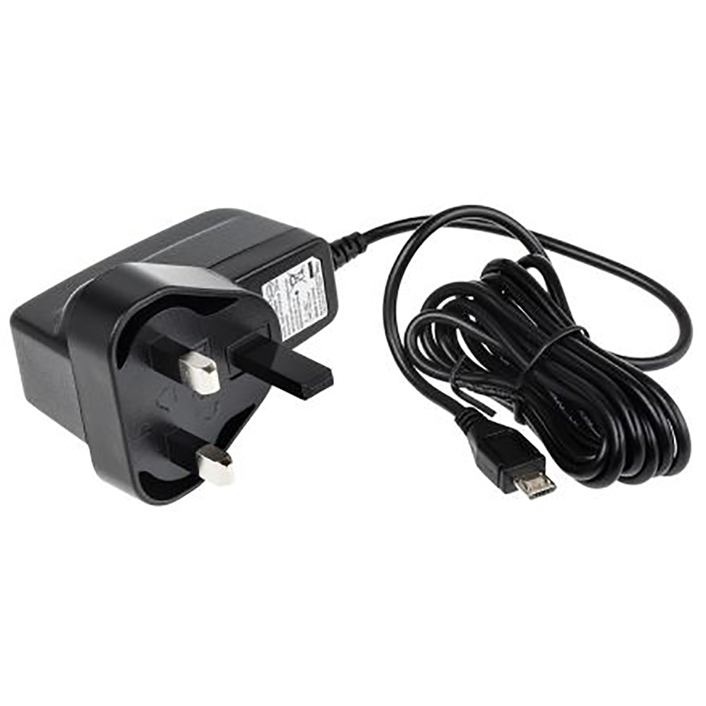RS PRO 1314662 Power Supply Adapter 5V 1A 5W 90-264VAC Level VI UK Type G Plug Micro USB Type B