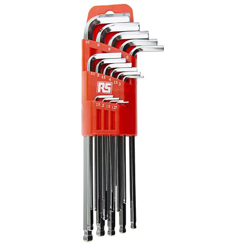 RS PRO, 5423509, Juego de llaves hexagonales en forma de L