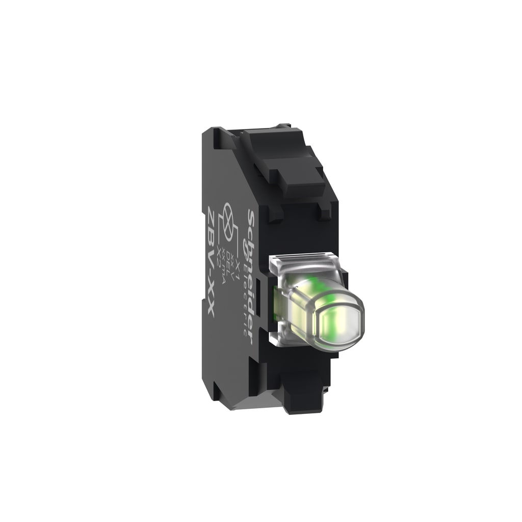 Schneider Electric ZBVG1 Light Module, LED, White, 110/120V