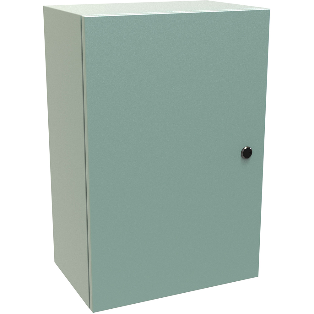 /様 Concept Single-Door Enclosure, 16.00x16.00x8.00, Gray, Steel