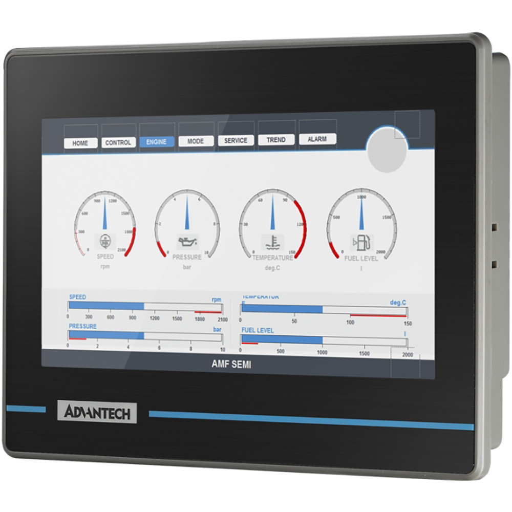 Advantech WOP-207K-NAE HMI Display, 7 in LCD Panel, 3 x Serial, Ethernet, 64 MB, WOP-200K Series
